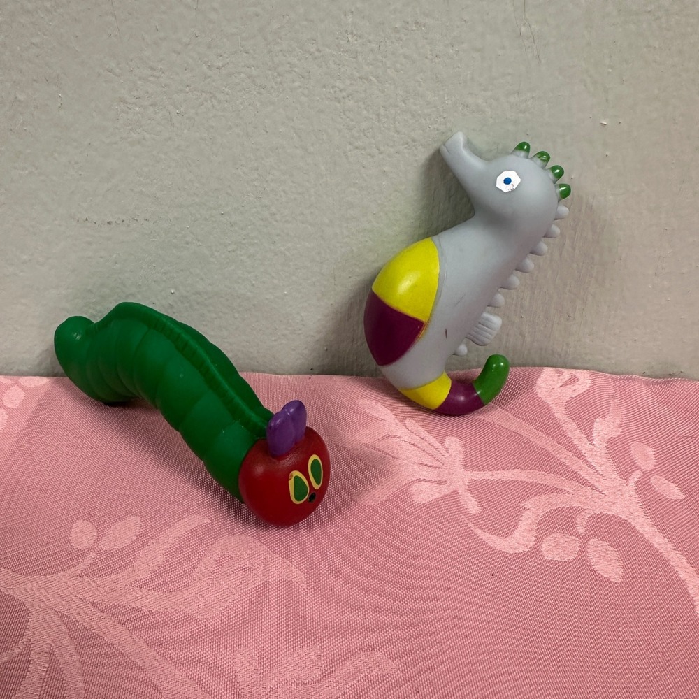 Eric Carle Very Hungry Caterpillar Mister Seahorse Rubber Bath Toy Set 2pc